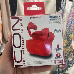 PrimeAudio Red Wireless Earbuds